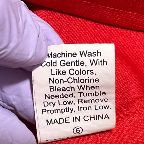 SHEIN Womens Red High-Low Asymmetric Salsa Ruffle Sheath Dress Back Zipper Sz M - Picture 8 of 12